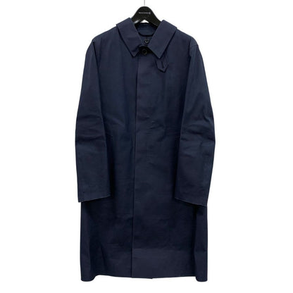 マッキントッシュ ステンカラーコート ダンケルド ゴム引き コットン サイズ36 メンズ ブラック MACKINTOSH【LA】