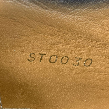 ルイヴィトン レザーシューズ スクエアトゥ ブラック メンズ サイズ7 LOUIS VUITTON 約26.0cm【AFC47】