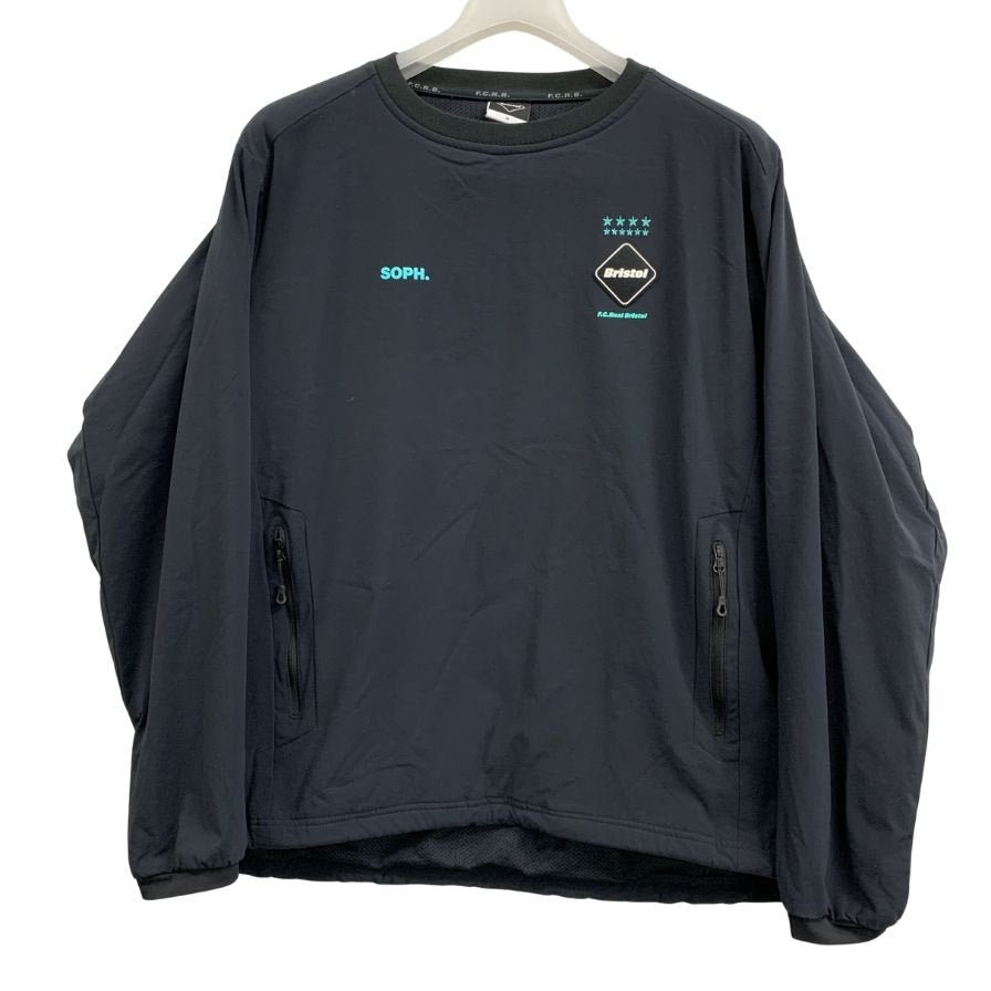 美品◆エフシー レアル ブリストル 21AW スウェット クルーネック ブラック メンズ サイズM FCRB-212056 F.C.R.B. F.C.Real Bristol 【AFB47】