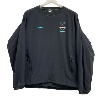 美品◆エフシー レアル ブリストル 21AW スウェット クルーネック ブラック メンズ サイズM FCRB-212056 F.C.R.B. F.C.Real Bristol 【AFB47】