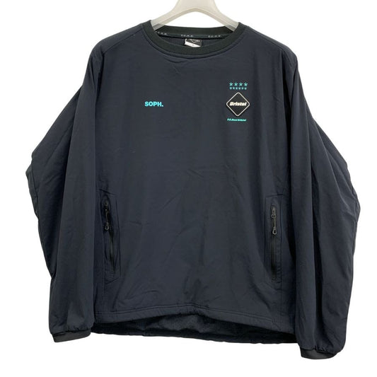 美品◆エフシー レアル ブリストル 21AW スウェット クルーネック ブラック メンズ サイズM FCRB-212056 F.C.R.B. F.C.Real Bristol 【AFB47】