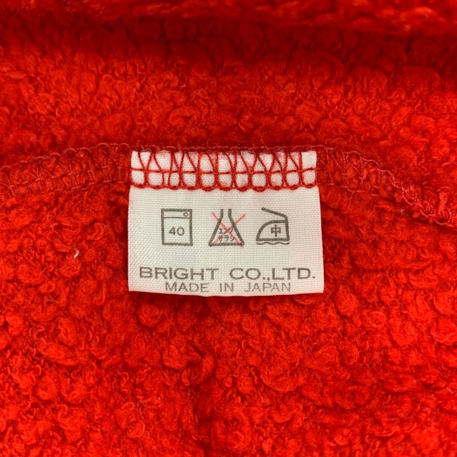 中古◆パールダイバー スポーツウェア スウェットリブ 半袖 セットインスリーブ  日本製 オールドヴィンテージスタイル メンズ サイズM レッド PEARL DIVER SPORTS WEAR 【AFB21】