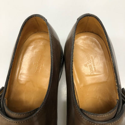 ジョンロブ ダブルモンク ウィリアム カーフ ブラウン UK6.5E メンズ JOHN LOBB WILLIAM ビジネスシューズ 約25.0cm【LA】【中古】