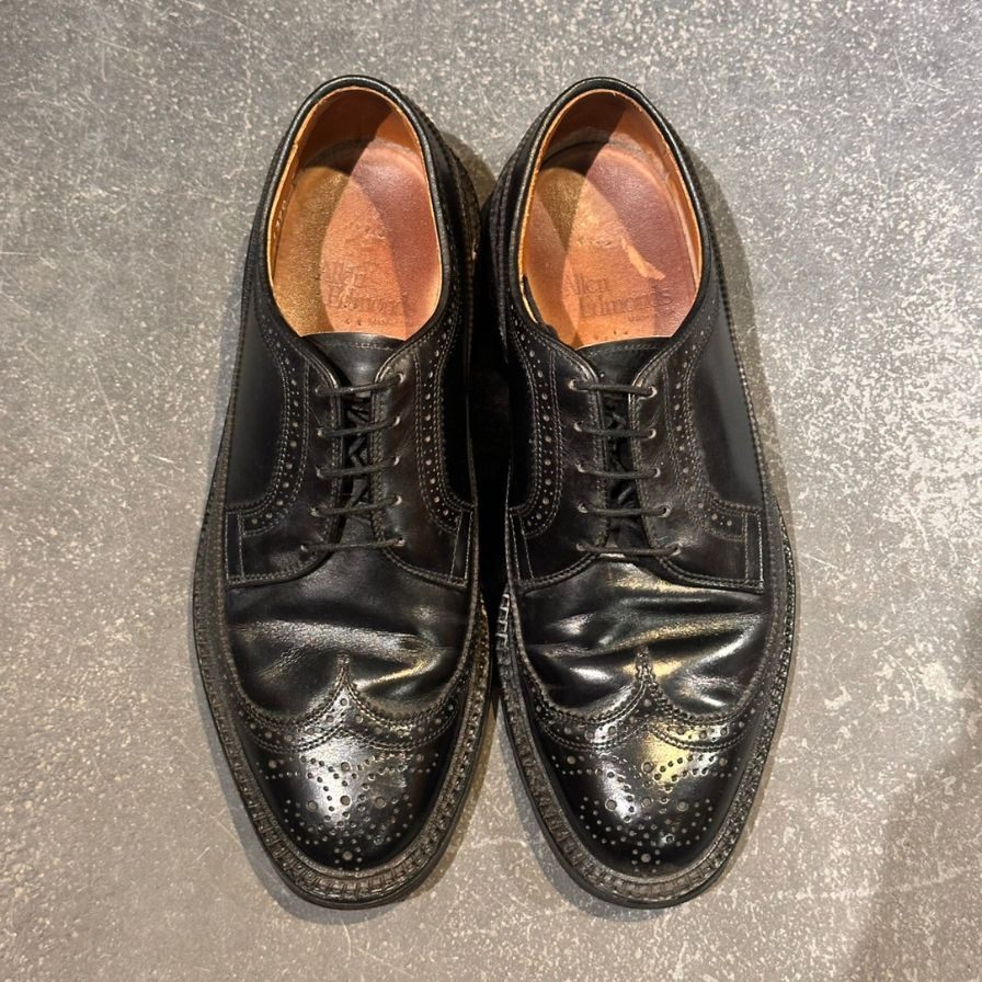 アレンエドモンズ フルブローグ カーフ ブラック サイズ6.5E メンズ Allen Edmonds ビジネスシューズ 約24.5cm【LA】【中古】