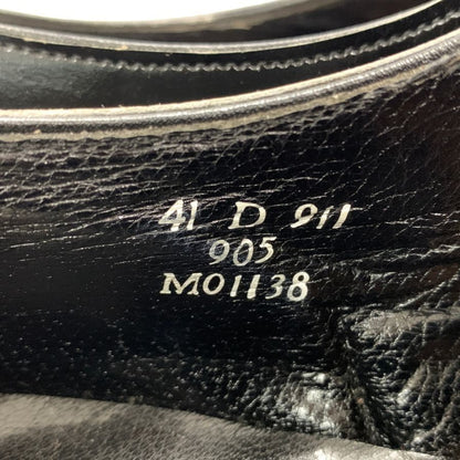 ブルックスブラザーズ  レザーシューズ 911 エナメル 905  プレーントゥ 内羽根 メンズ サイズ41D  ブラック BROOKS BROTHERS 約26.0cm【AFC34】