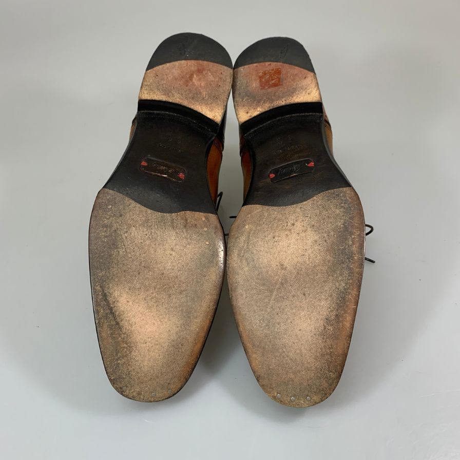 ブリオーニ キャップトゥ レザーシューズ ブラウン サイズ8 メンズ Brioni 約26.5cm【YB3】