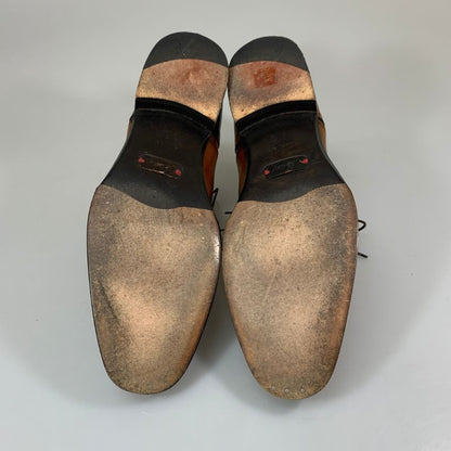 ブリオーニ キャップトゥ レザーシューズ ブラウン サイズ8 メンズ Brioni 約26.5cm【YB3】