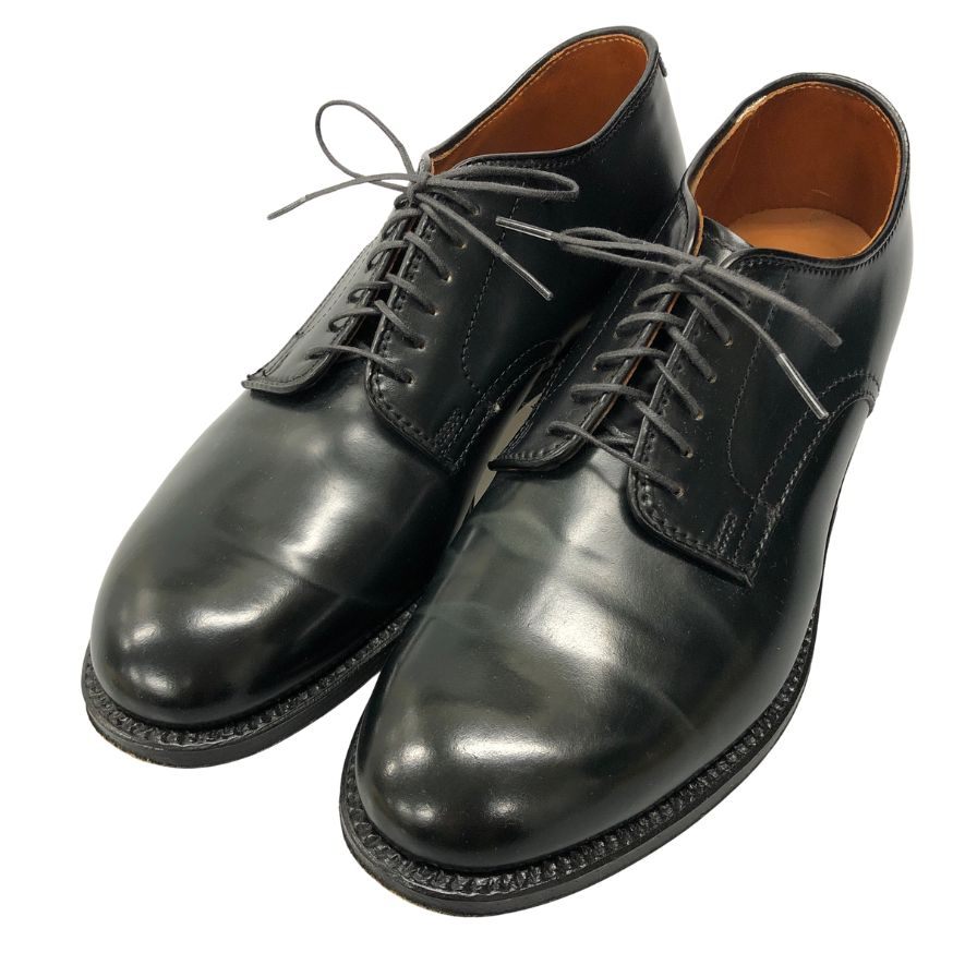 オールデン 53511 プレーントゥ コードバン モディファイドラスト メンズ ブラック サイズ6.5 ALDEN ビジネスシューズ 約24.5cm【LA】【中古】