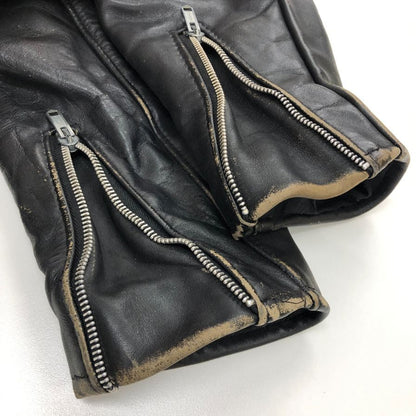 中古◆ショット レザージャケット ライダースジャケット USA製 レザー メンズ ブラック サイズ36 Schott 【AFG1】