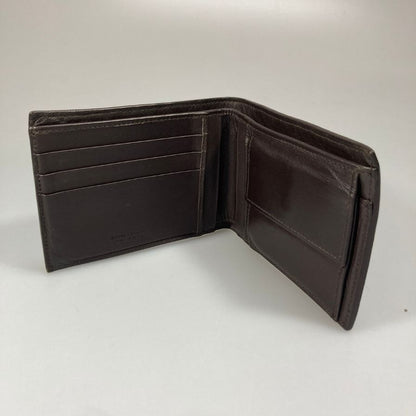ボッテガヴェネタ イントレチャート 二つ折り財布 レザー ブラウン系 メンズ BOTTEGA VENETA【AFI9】