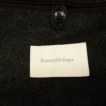 美品◆エルメネジルド ゼニア 2B ジャケット コットン100% メンズ サイズ56 グレー系 Ermenegildo Zegna【AFB48】