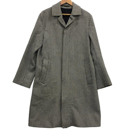 美品◆マッキントッシュ  ダンケルド バルカラーコート ウール レーヨン  バルカラーコート ハウンドトゥース柄 グレー系 サイズ38  mackintosh 【AFB42】