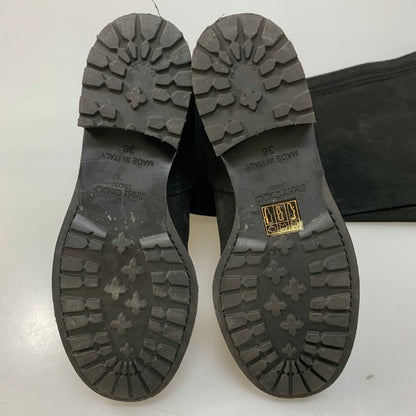 ジミーチュウ ロングブーツ スエードレザー ブラック レディース サイズ36 JIMMY CHOO 約23.0cm【AFC47】