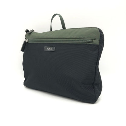 トゥミ バッグ ポケッタブル ナイロン 折り畳み ボストン バッグ カーキ ブラック TUMI【AFE5】