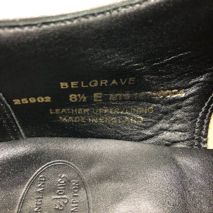 クロケット&ジョーンズ レザーシューズ BELGRAVE ストレートチップ サイズ8.5 メンズ ブラック CROCKETT&JONES ビジネスシューズ 約27.0cm【LA】【中古】