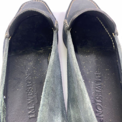 ジェイエムウエストン スウェード コインローファー ドライヴィングシューズ 670 サイズ7D グレー系  J.M WESTON 約25.5cm【AFD6】