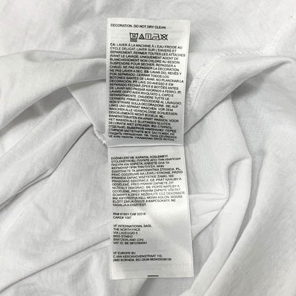 美品◆ザ ノースフェイス 半袖Tシャツ ロゴ ホワイト メンズ サイズL THE NORTH FACE 【AFB30】