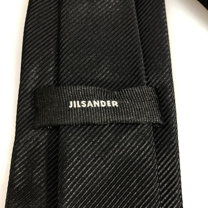 ジルサンダー ネクタイ コットン100% メンズ ブラック Jil sander【AFB50】