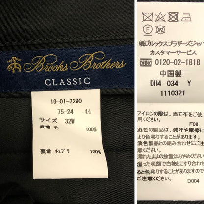 美品◆ブルックスブラザーズ スーツ セットアップ クラシック メンズ サイズ38SHT 32W ネイビー  BROOKS BROTHERS 【AFA4】