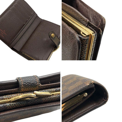 ルイヴィトン コンパクトウォレット モノグラム ポルトモネビエヴィエノワ N61664 財布 レザー ブラウン LOUIS VUITTON【AFI19】