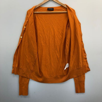 美品◆ジョンスメドレー カーディガン オレンジ メンズ サイズS JOHN SMEDLEY 【AFB39】
