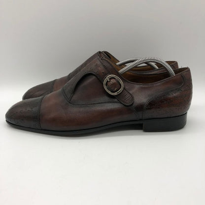 ベルルッティ シングルモンクストラップ カーフ カリグラフィ メンズ サイズ7 ブラウン Berluti 約26.0cm【PTM】