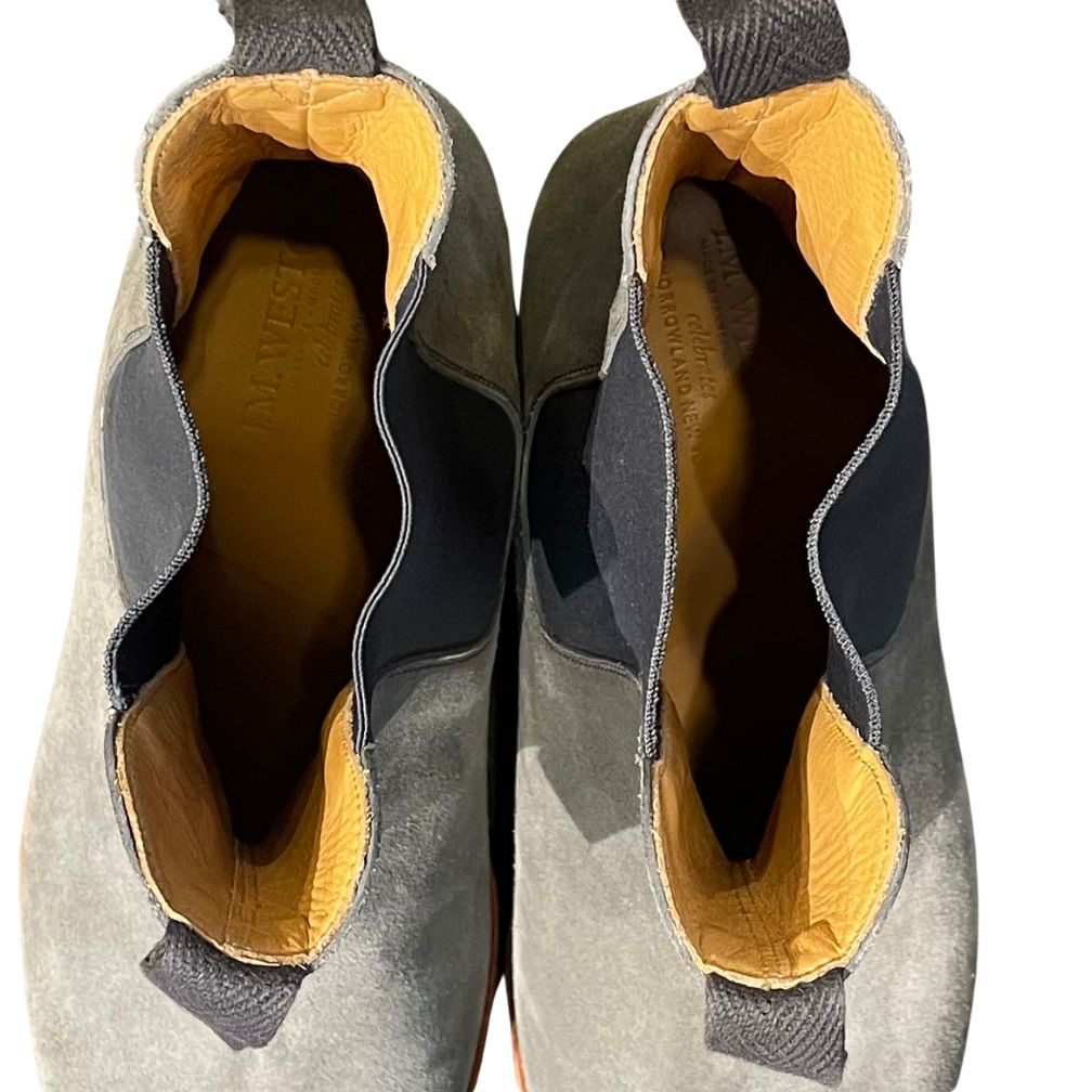 ジェイエムウエストン チェルシーブーツ 705 グレー スエード  サイズ9D メンズ  J.M.WESTON ブーツ 約27.0cm【LA】【中古】
