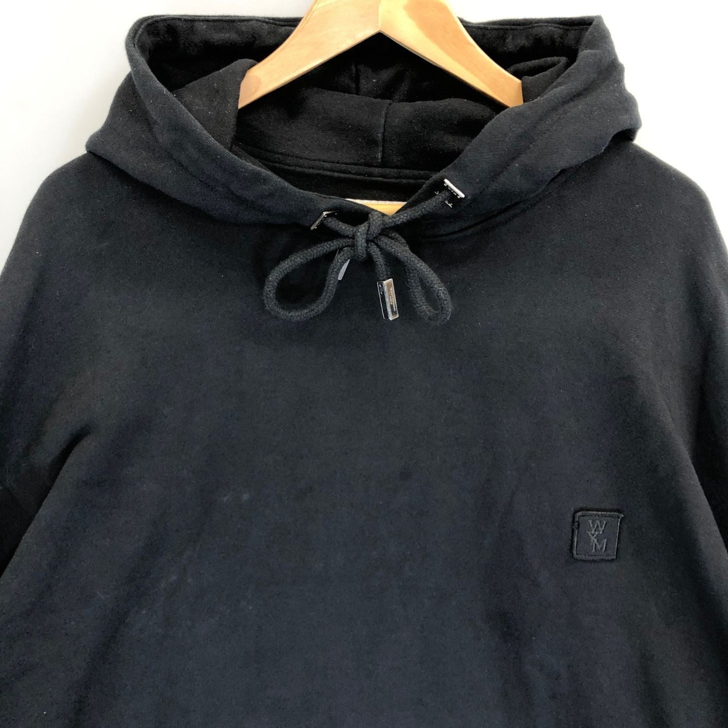 美品◆ウーヨンミ プルオーバーパーカー ブラック メンズ サイズ54 wooyoungmi 【AFB13】