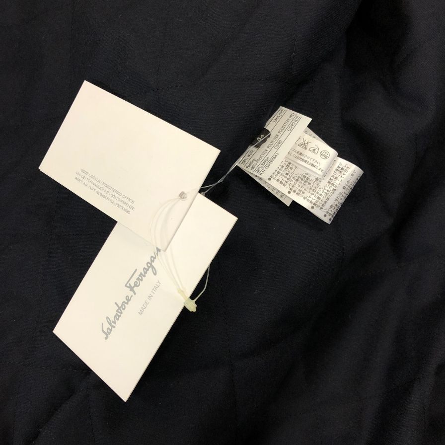 極美品◆サルヴァトーレ フェラガモ ラムレザーコート ガンチーニボタン レディース サイズ54 ブラウン  Salvatore Ferragamo 【AFG1】