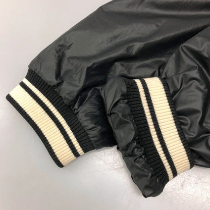 美品◆ドルチェ&ガッバーナ ナイロンブルゾン ロゴワッペン ブラック レディース サイズ42 DOLCE & GABBANA 【AFB13】