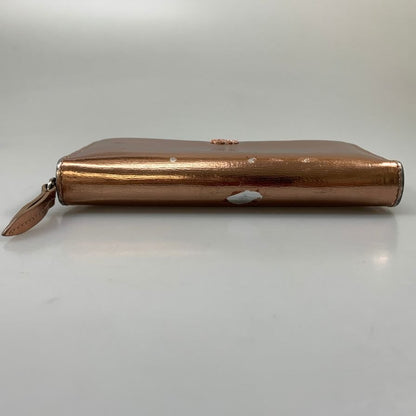 グッチ 長財布 ラウンドジップ ダブルG メタリック バイカラー 854696 GUCCI【AFI11】