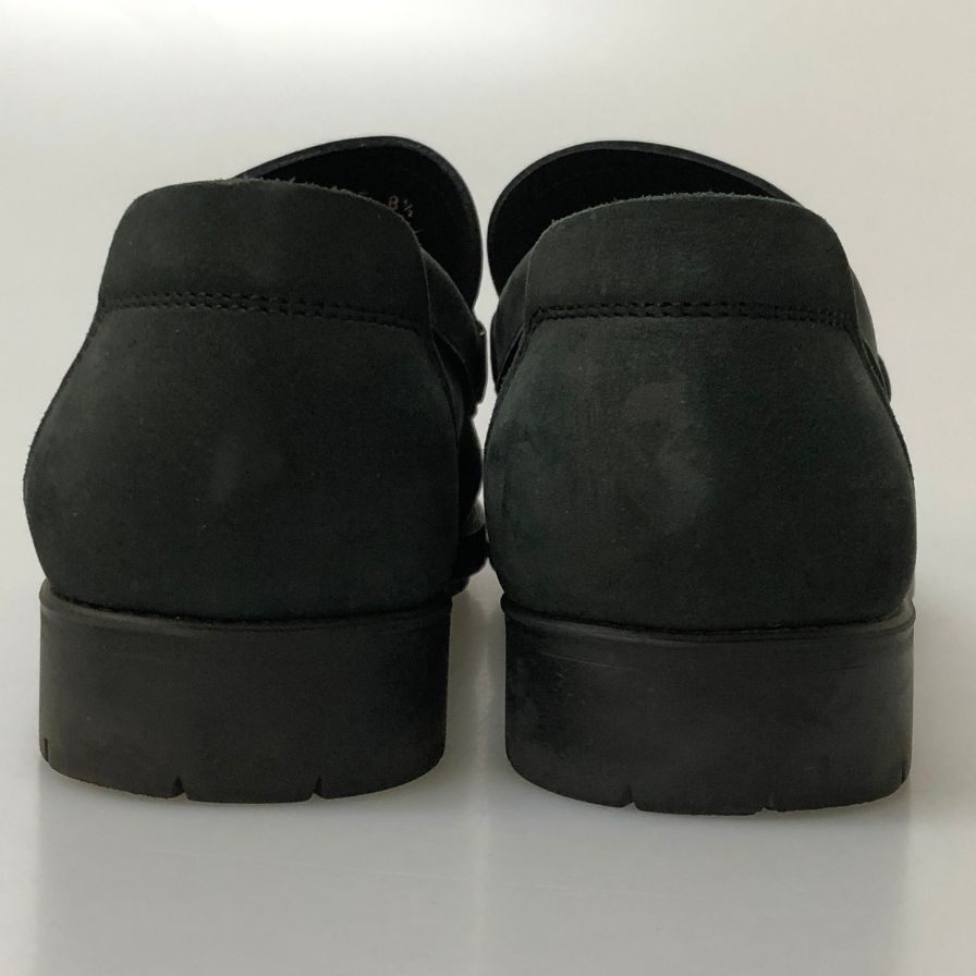 フェラガモ ビットローファー 96849 ヌバック メンズ ブラック サイズUK8.5EEE Salvatore Ferragamo 約27.0cm【AFD14】