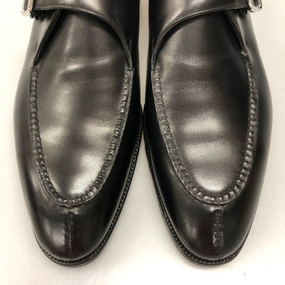 ガジアーノ＆ガーリング レザーシューズ サヴィル ストラップ Uチップ サイズUK8E ブラック GAZIANO&GIRLING ビジネスシューズ 約26.5cm【LA】【中古】