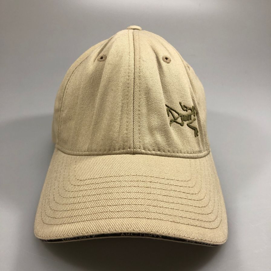 アークテリクス ロゴキャップ コットン FLEXFIT  サイズL ベージュ ARC'TERYX【AFB50】【中古】