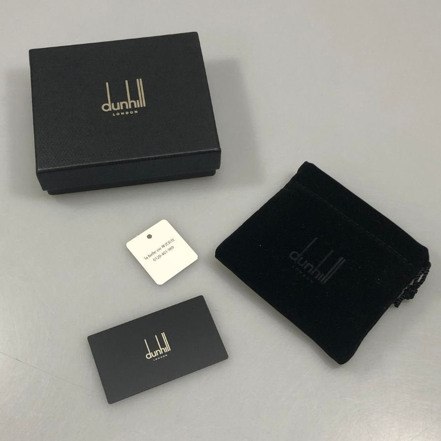 ダンヒル レザー ブレスレット ベルト式 グレー系 メンズ dunhill【AFI11】