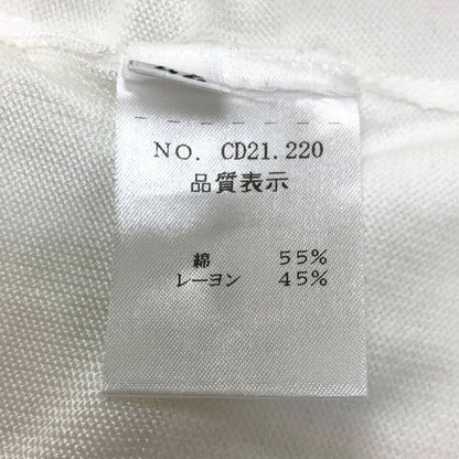 極美品◆クルチアーニ クルーネックニット ボーダー レディース サイズ42 cruciani 【AFB27】