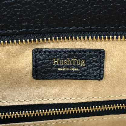 ハッシュタグ トートバッグ グレインレザー ブラック HushTug【AFE4】