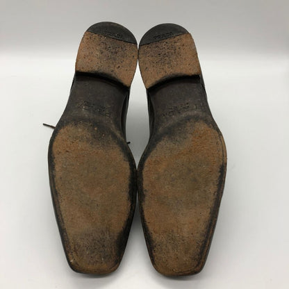 プラダ ダービーシューズ ダークブラウン サイズ5 PRADA 約25.0cm【AFC47】