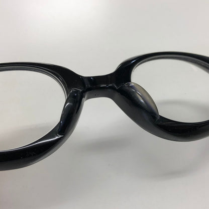 白山眼鏡 ブラックフレーム 丸眼鏡  度付き メガネ 1989 HAKUSAN MEGANE【AFI18】