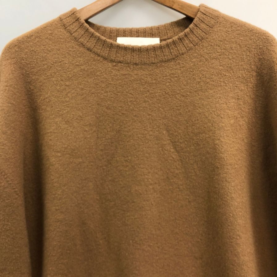 中古◆ジルサンダー クルーネックニット ブラウン メンズ サイズ 54 185/100A JIL SANDER 【AFB35】