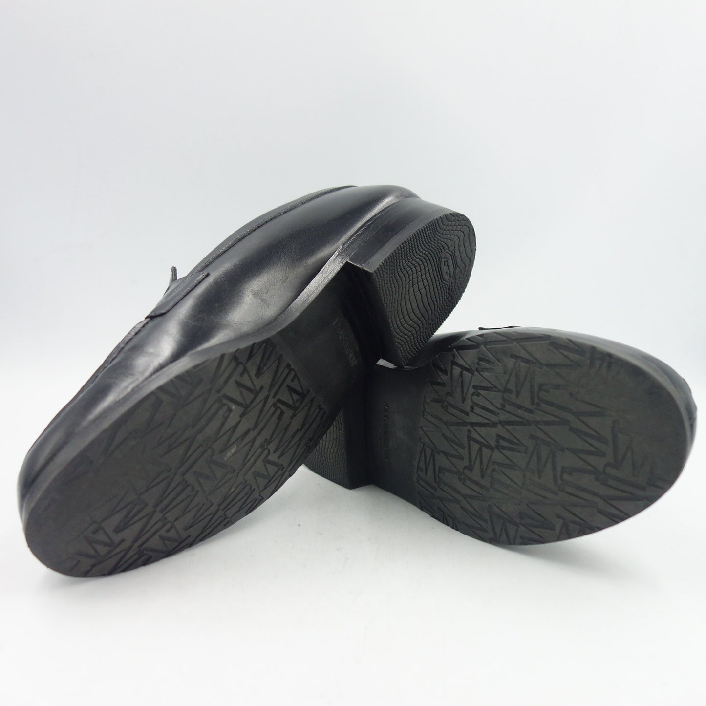 Good condition◆JM Weston leather shoes signature loafers 180 black men's size 5D JMWESTON [LA] 