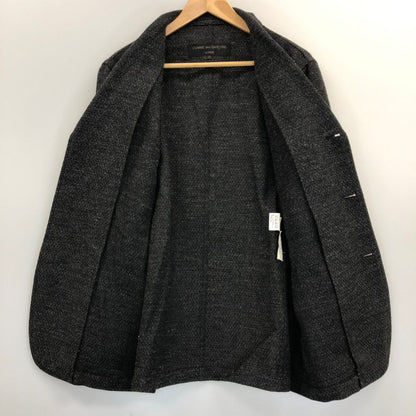 極美品◆コムデギャルソン オム 3Bジャケット アンコン ツイード ウール ブラック サイズS メンズ AD2000 COMME des GARCONS HOMME 【AFB33】