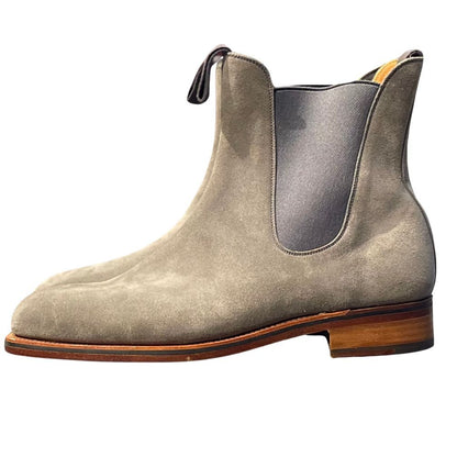 ジェイエムウエストン チェルシーブーツ 705 グレー スエード  サイズ9D メンズ  J.M.WESTON ブーツ 約27.0cm【LA】【中古】
