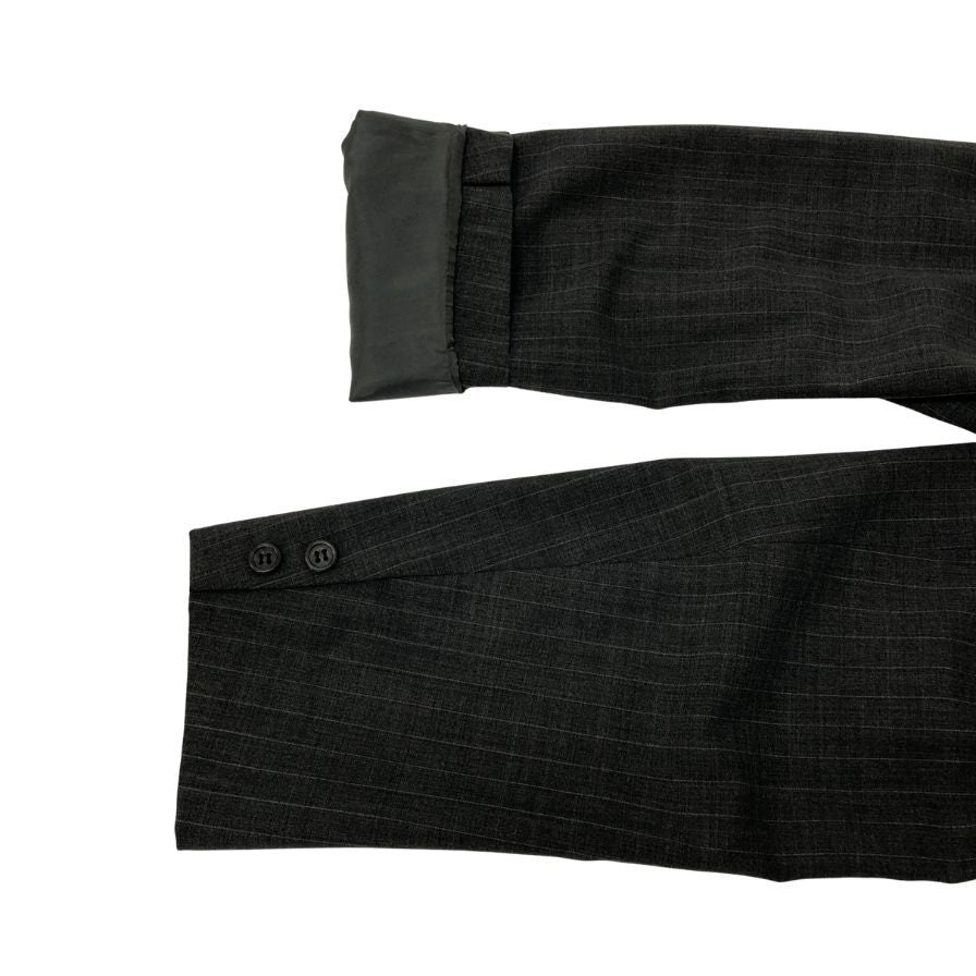 ブルックスブラザーズ スーツ 段返り3Bジャケット グレー ストライプ メンズ サイズ39REG Brooks Brothers【AFG1】
