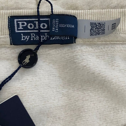 新品同様◆ポロ ラルフローレン プルオーバーパーカー ベアプリント ベージュ メンズ サイズL POLO RALPH LAUREN 【AFB40】