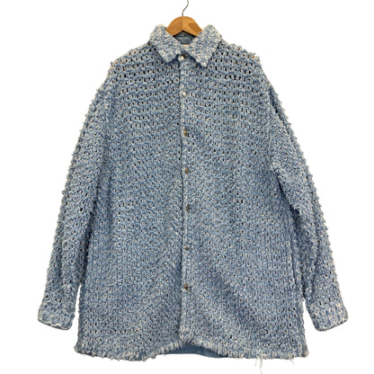 極美品◆ステラマッカートニー 24年 コート デニム生地 ブルー レディース サイズS STELLA McCARTNEY 【AFA2】