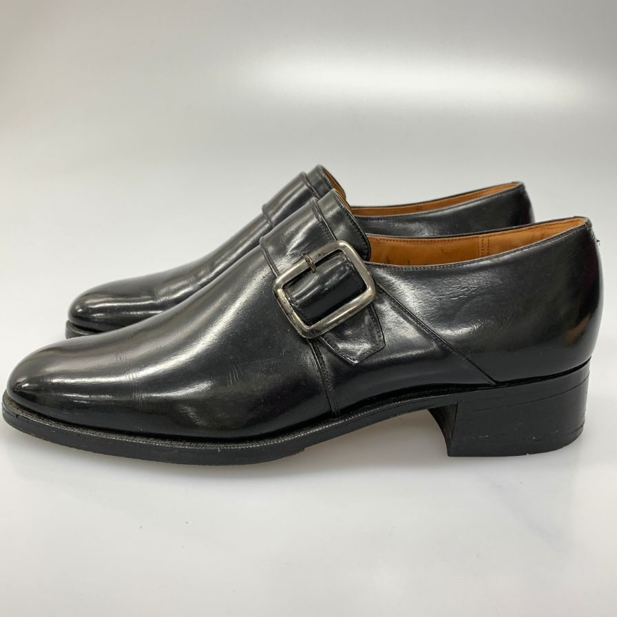 チャーチ レザーシューズ ウェストバリー シングルモンク ストラップ メンズ サイズ8 ブラック CHURCH'S Westbury 約27.0cm【AFC42】