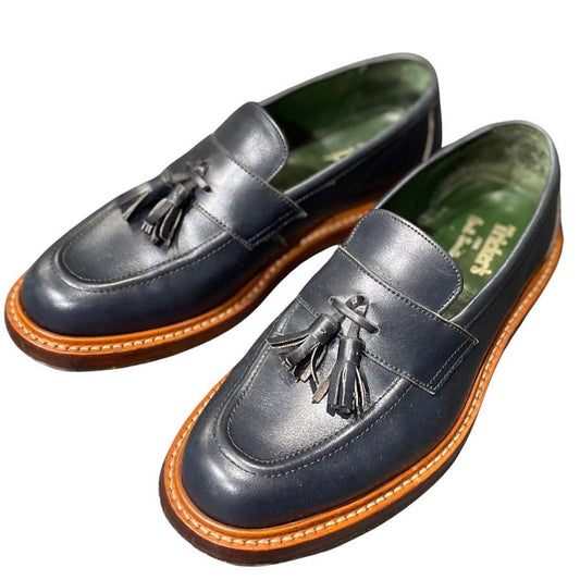 トリッカーズ タッセルローファー ポールスミス別注 M7772 ネイビー メンズ サイズUK7 Tricker’s ローファー 約26.0cm【LA】【中古】