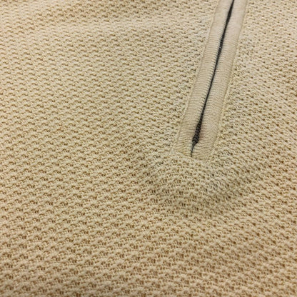 極美品◆エルメネジルドゼニア ニットポロシャツ コットン イエロー サイズL/52 Ermenegildo Zegna 【AFB33】
