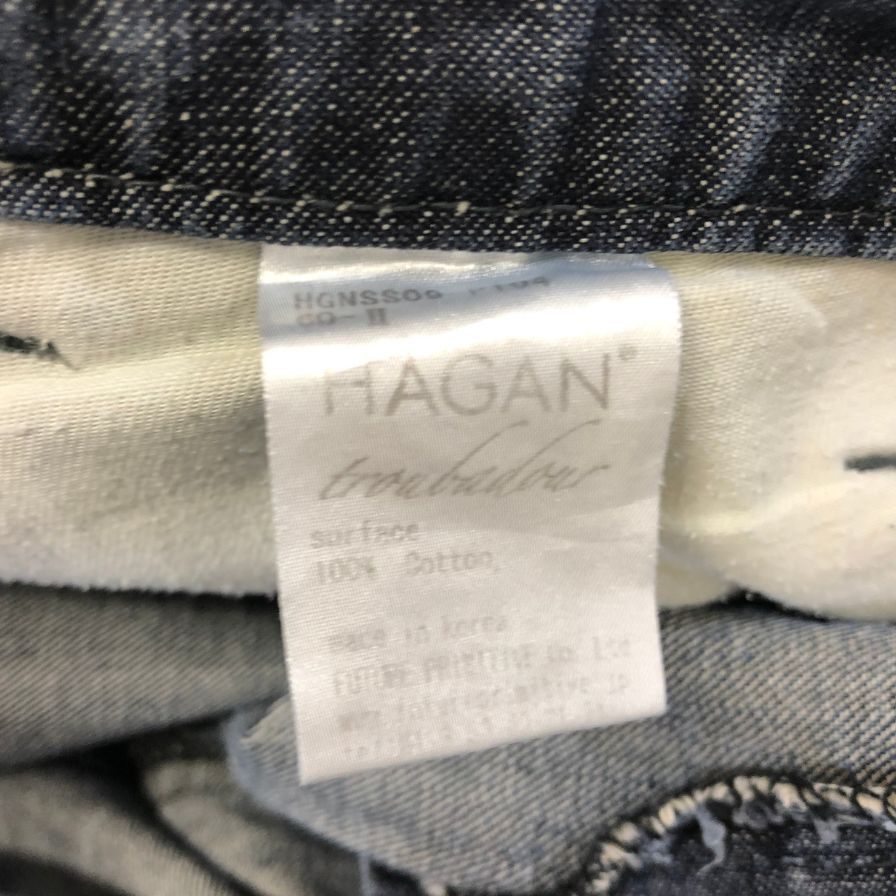 ヘイガン デニムパンツ  ss09  メンズ ブルー サイズ不明 HAGAN 【AFB26】